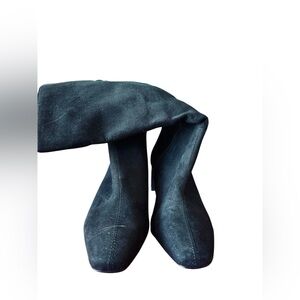 Dream Pairs Black Knee-High Boots Size 8 Pointed Toe Heeled Boots